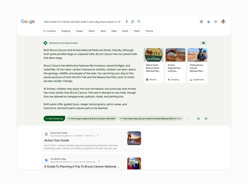 , La nouvelle expérience générative de recherche alimentée par l’IA de Google
#référencement #seo #pbn #référencement_local